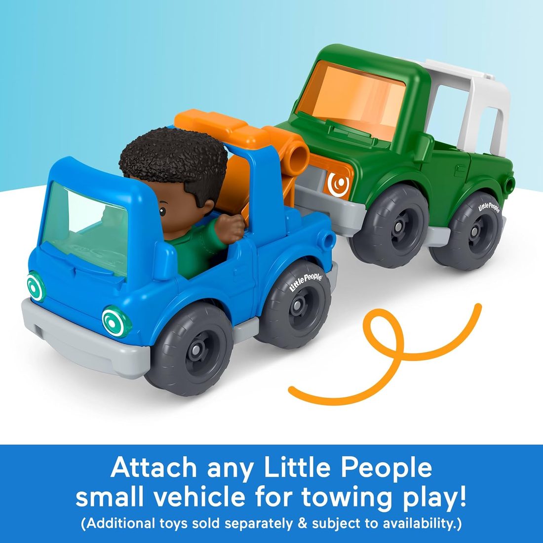 Little People Roadside Tow & Go Figure & Vehicle Set view 4